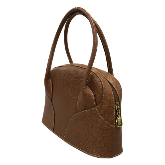 Loewe Handbags - Loewe front Leather Shoulder handbag embossed Bag logo Brown
